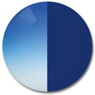 Farbmuster Blau Verlauf (75/25–97%)