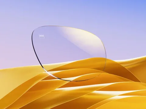 Brillenglas mit Goldener Restreflex